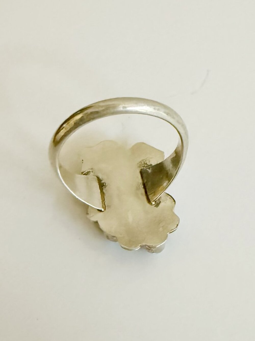 Sterling Silver Turquoise Ring Size 6 - Picture 4 of 7